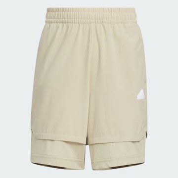 【adidas 愛迪達】 運動短褲 童裝 IT1798