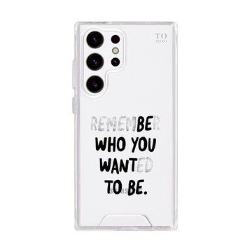 【TOXOXO】質感設計｜Who am I：防摔透明SAMSUNG手機殼