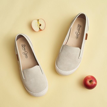 3M防潑水-澎澎包子懶人鞋-白土司防水