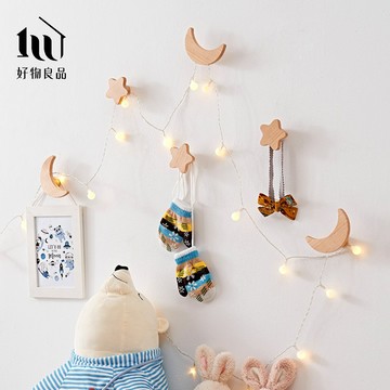 【好物良品】四入組_北歐原木免釘強力自黏掛勾(3款任選)