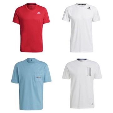 Adidas 男 短袖上衣 排汗/棉質【運動世界】H45133/GP7656/GN2348/GU1761