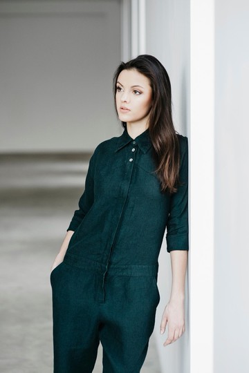 下腰麻連身褲Motumo 15K3