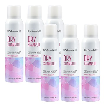 【Dr’s Formula 台塑生醫】510淨油蓬鬆乾洗髮噴霧(繁花淡香)180ml*6入