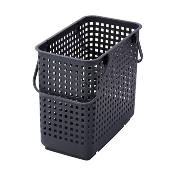 like-it 可堆疊加高洗衣隙縫籃 L  227 x 455 x 390mm  深灰色