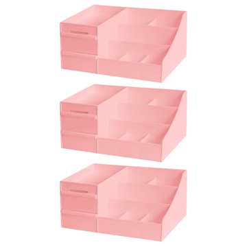 RYSTARS 化妝品收納盒 中號  3個  北歐粉