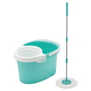 Supamop 好神拖 手壓獨立籃旋轉拖  1組  脫水桶(44 x 30 x 26.5cm) + 拖把架(134cm) + 超吸水布盤(39cm)