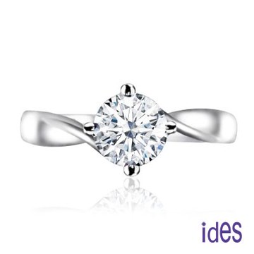 ides愛蒂思 知性四爪50分E/VVS2八心八箭3EX頂級車工鑽戒/求婚結婚戒