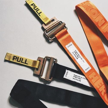 原創個性街頭潮牌HP韓版帆布字母編織帶嘻哈男女情侶同款裝飾腰帶