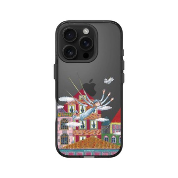 iPhone 16 Pro Clear 酷墨灰 - 幾米 Jimmy Liao - 地下鐵-屋頂漫遊