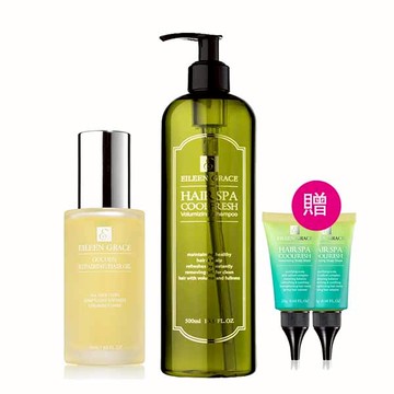 妍霓絲 髮根豐盈沁涼SPA洗髮精500ml+護髮油50ml(星辰)+贈頭皮敷膜20mlx2入