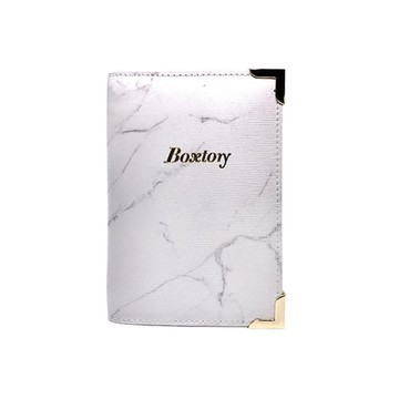 白色大理石紋護照套