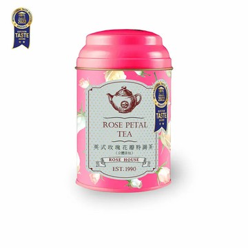 【古典玫瑰園】英式玫瑰花瓣特調茶-立體茶包30入/罐裝(食品界米其林ITQI-2星得獎茶)