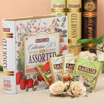 獻給最好的您💌【BASILUR】綜合茶包珍藏書系列 (32包茶包)《完美禮品本舖》