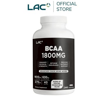 【LAC利維喜】BCAA支鏈胺基酸膠囊240顆(支鏈胺基酸1800毫克/L-白胺酸/L-異白胺酸/L-α胺基異戊酸)