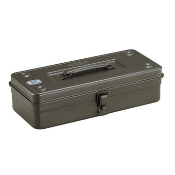 方型提把式鋼製單層收納工具箱T-350 (3色) 黑色