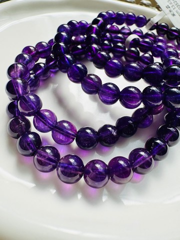 小資本烏拉圭紫水晶7mm著名智慧之石貴人緣廣結人緣