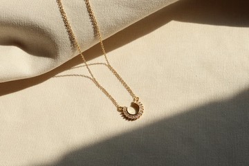 圓氐  典藏傳承  幸運馬蹄鐵項鍊  鍍18k金色