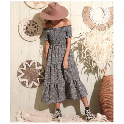 Anap Mimpi アナップミンピ ギャザー切替オフショルダーワンピース レディース レッド 通販 Lineポイント最大get Lineショッピング