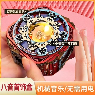 臺灣有貨⚡【錶白神器】機關音樂盒禮物DIY木質拚圖立體機械八音盒節日女孩 N3GY