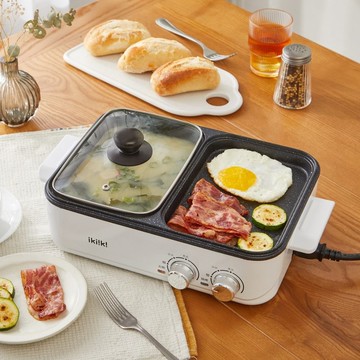 【伊崎Ikiiki】煮烤幸福料理鍋 電火鍋 IK-MC3407