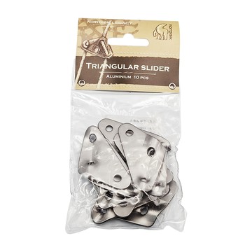 Nordisk 三角營繩調節片 鋁製 10片裝  65mm  銀色