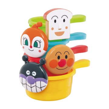 日本 麵包超人 戲水疊疊杯|玩水玩具(1.5歲以上)