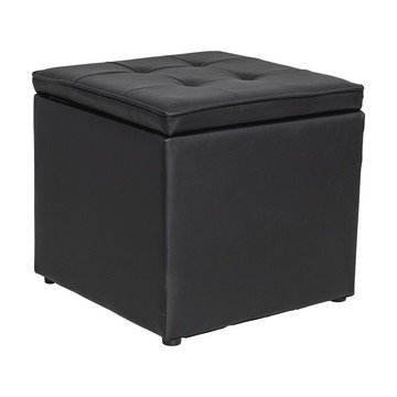 【Y HOUSE】方形收納凳 沙發椅 收納椅 兩用椅凳-黑色