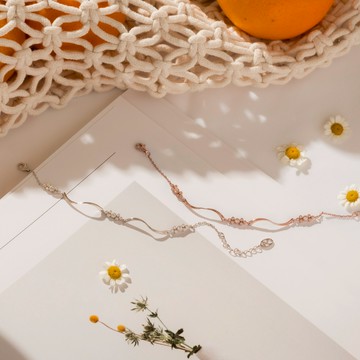 【Isha Jewelry】雛光 純銀手鍊 輕珠寶感手鍊