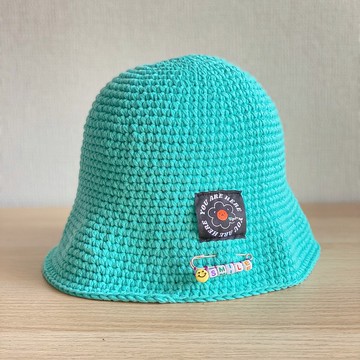 手工編織帽 (天藍色)