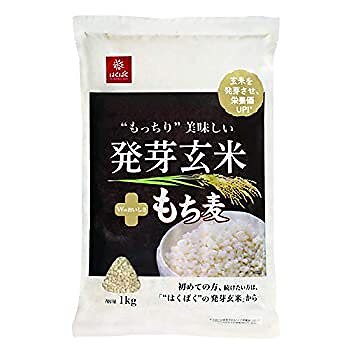 精米 はくばく もっちり美味しい発芽玄米 もち麦 1Kg