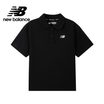 【New Balance】 NB 童裝短袖T恤_中性_黑色_7FF2E05WBK