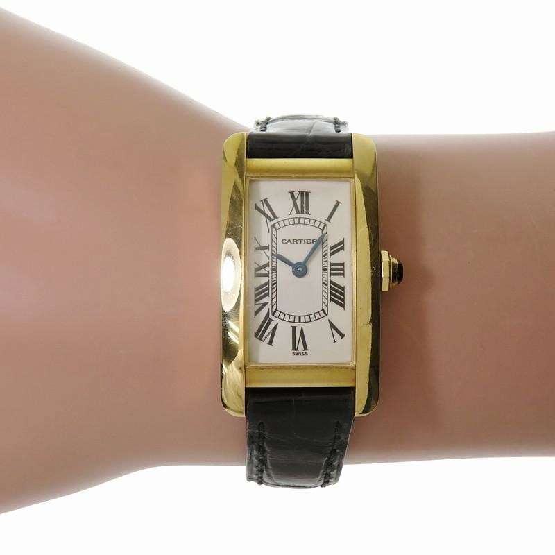 カルティエ Cartier タンクアメリカン SM WB704651 ピンク
