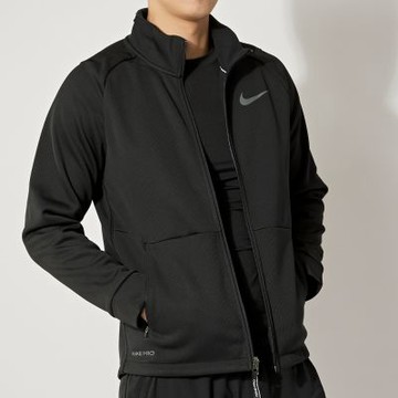 Nike Thrma SPHR LS FZ Top 男款 黑色 立領 運動 內刷毛 小勾 外套 DM5941-010