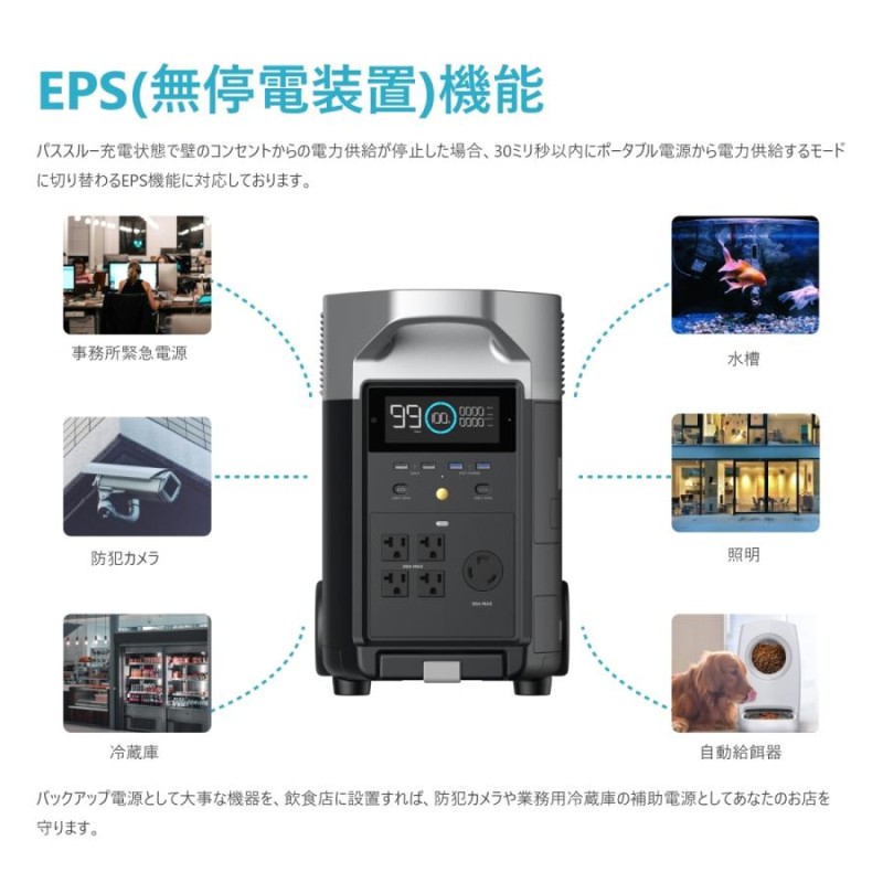 2022新生活 【値下げしました】EcoFlow Delta1300 大容量ポータブル