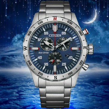 CITIZEN 星辰 Chronograph 潮玩計時光動能腕錶-AT2520-89L