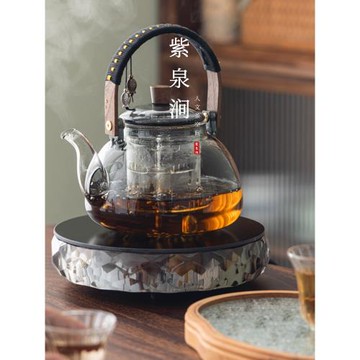 JOJO'S L. PD.紫泉澗.玻璃煮茶壺圍爐煮茶水晶電陶爐組合 | 且冷