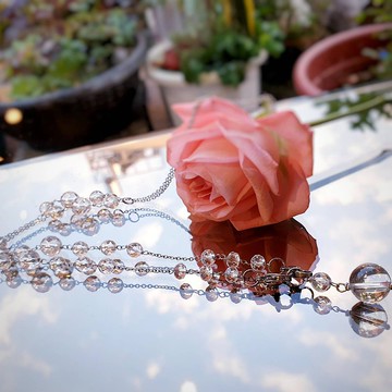 │防疫最佳禮物口罩眼鏡鍊系列│精品白水晶多功能口罩鏈眼鏡鏈