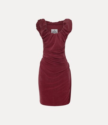 Vivienne Westwood Mini Ginnie Amber Jersey Dress Cupro Jrsy Tartan S Women