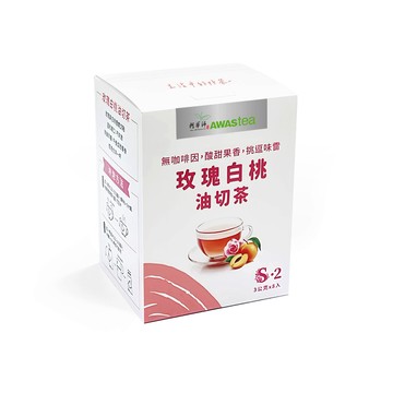 阿華師油切綠茶3g*8入-玫瑰白桃