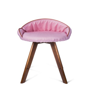 crazypaws 瘋狂爪子 K.1寵物傢俱 Muller 穆勒公主 實木腳架寵物窩  1個  60 x 50 x 50cm  粉紅色