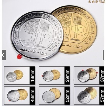特惠特品💎賓士BENZ 3D蘋果樹全系2色 方向盤標改裝一鍵啟動標 多媒體貼標18/29/37MM 48MM 52MM