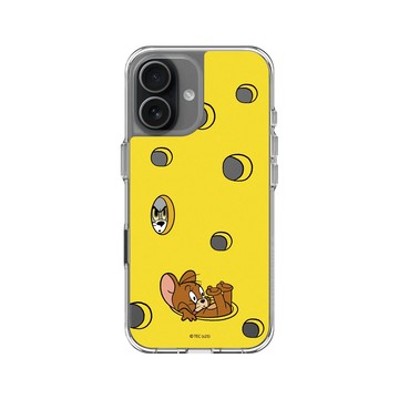 iPhone 17 Clear Case（相機按鈕） 透明 - 湯姆貓與傑利鼠 Tom and Jerry - 起司追逐賽