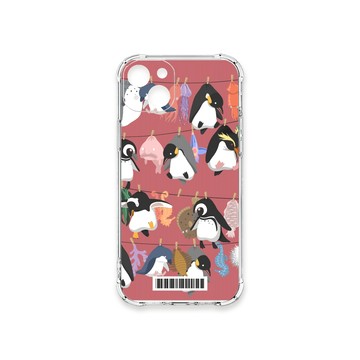 iPhone 15 Plus 殼 TRON IPhone 15 PLUS 文青風曬企鵝大集合  載具 四角防摔殼 手機殼