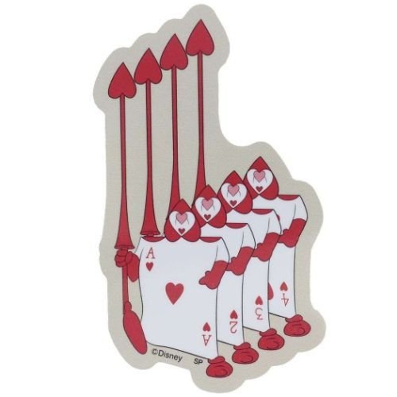 ふしぎの国のアリス キャラクター ビッグシール ダイカット ビニールステッカー トランプ兵 ハート 通販 Lineポイント最大0 5 Get Lineショッピング