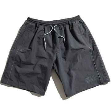 UNDER PEACE 25SS MASTER / BEACH SHORT PANTS 電繡文字 短褲 (深灰色)