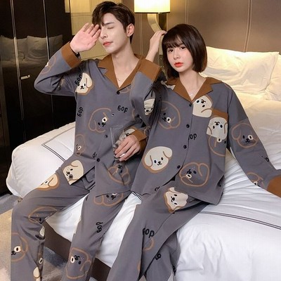 カップルパジャマペアパジャマ春夏秋冬長袖ルームウェアペアルック寝巻き可愛い犬柄上下セットレディース メンズ部屋着オシャレ母プレゼント 通販 Lineポイント最大get Lineショッピング