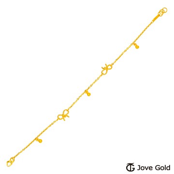 【JoveGold漾金飾】童話少女黃金手鍊