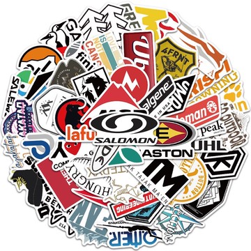 「台南現貨」25張戶外露營品牌防水貼紙 戶外品牌貼紙 露營風格貼紙 露營防水貼紙 品牌防水貼紙 露營貼紙 不重覆不挑款