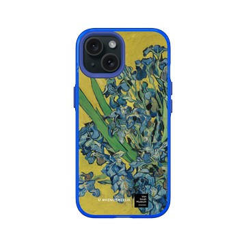 iPhone 15 Clear 激光藍 - Van Gogh Museum - 鳶尾花