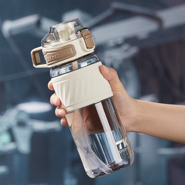 【TKK】美國進口Tritan哈崙系列 手提式運動水壺 600ML-星月白